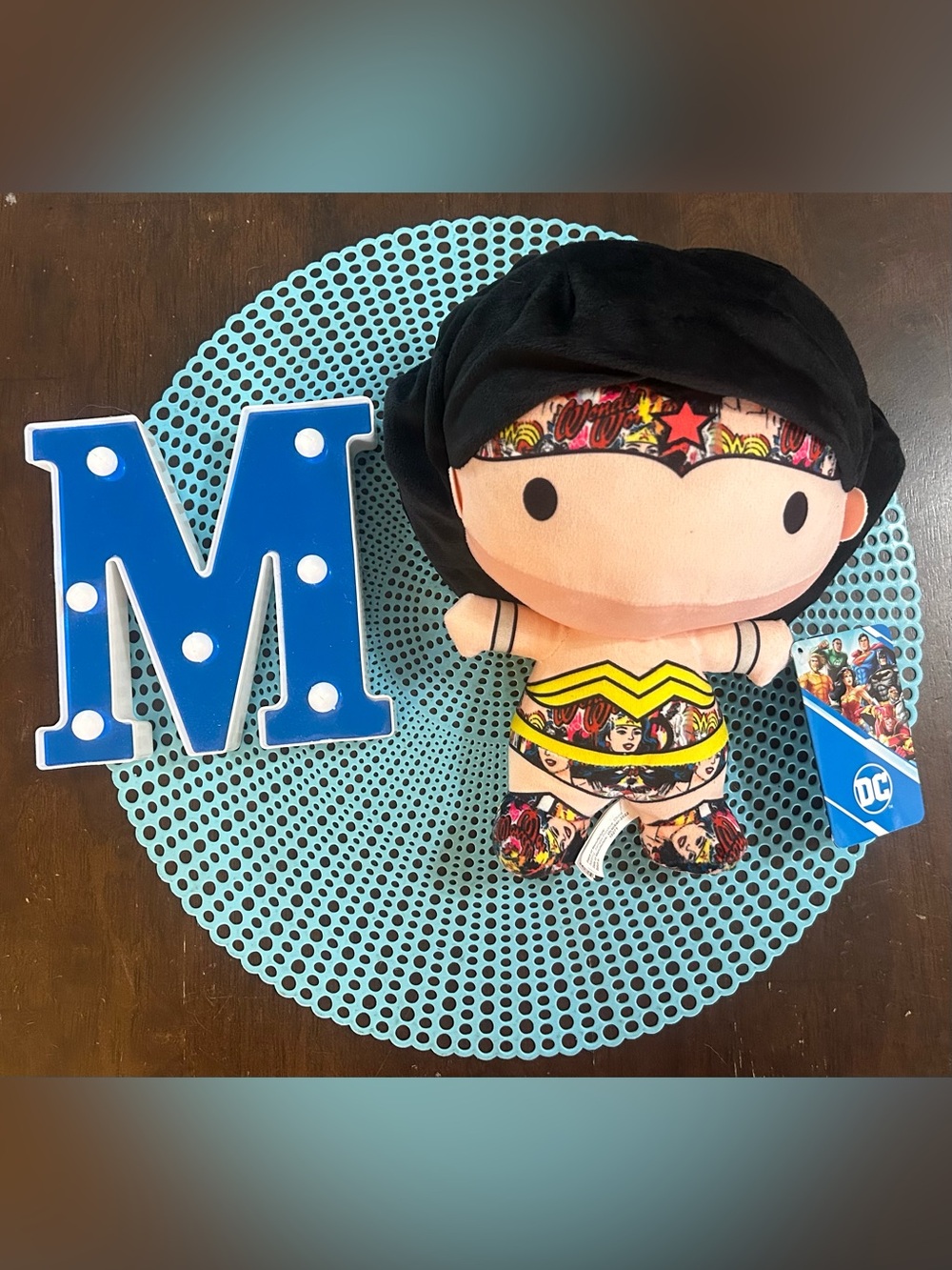 DC Justice League Wonder Woman 10” Plush Chibi Doll Figure Sticker Bomb Edition